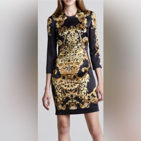 Roberto Cavalli Dresses & Skirts - Just Cavalli silk baroque dress. M